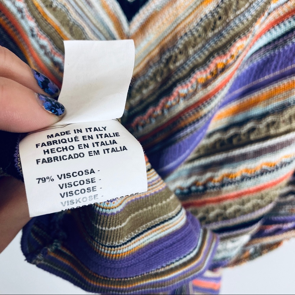 Missoni knit top keyhole dolman sleeve 6 designer - Picture 5 of 8